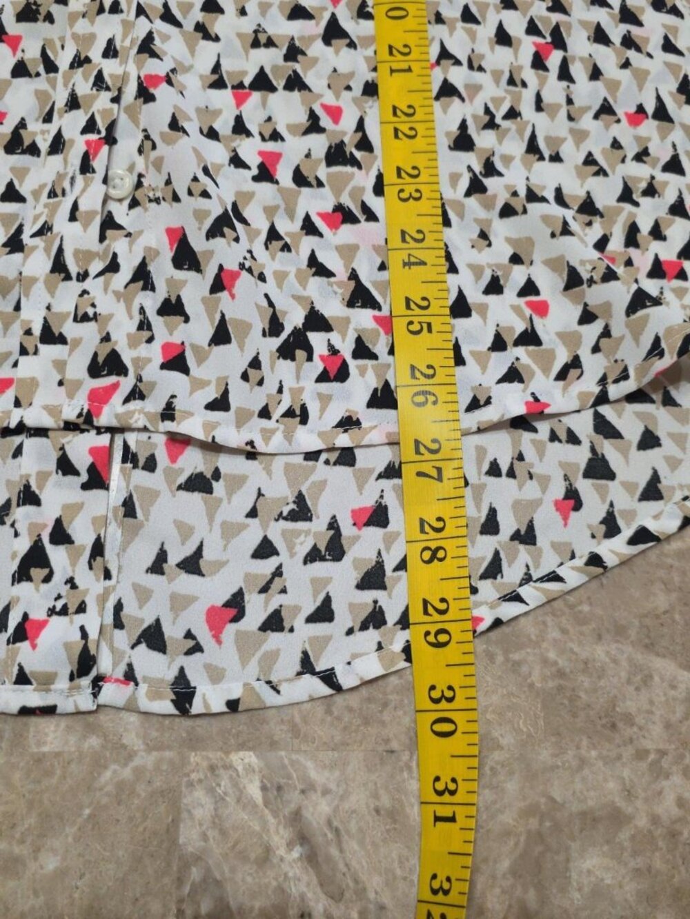 Sleeveless V-Neck Summer Top black tan pink white high-low hem large Apt. 9 - Picture 16 of 16